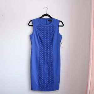 Fitted Dress with Lace Inlay